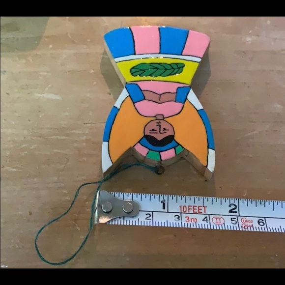 Vintage angel Christmas tree ornament holiday decoration used - Picture 4 of 8